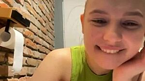 Crazy anime girl fingers wet pussy during gym masturbation in public