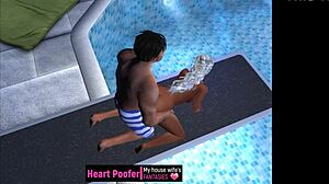 Exciting Adventure At The Public Swimming Pool Jumping Board With Friends