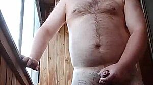 russian man in private moment