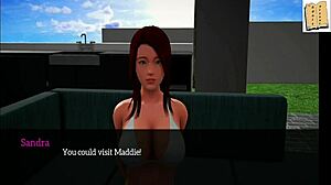 In this cartoon game, I introduce my new family with a blonde teen 18+ and small tits