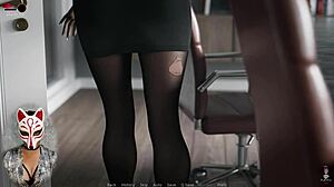 Ms Denvers Ep 20 - Milf in Torn Stockings Shows Big Tits