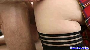 Mature British Woman Assfucking Geriatric in Uniform