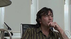 Antinia la rouge receives blowjob and facial cumshot.