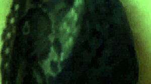 girl with big tits in fishnet pantyhose - solo masturbation - try not to cum