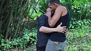 fucking big cock bareback in the woods