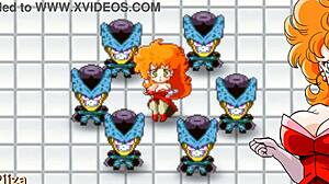 Bulma Adventure 4 - Mr Satan Watches Miss Piiza Pizza Gangbang At Cell Games