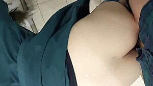 College Couple Has Sex In Toilet After Blowjob And Creampie