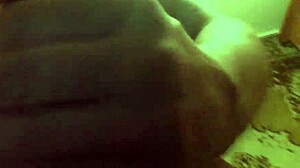 young girl masturbates with big cock alone at home