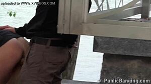 Busty Teen 18+ Gangbanged By Two Guys On Street