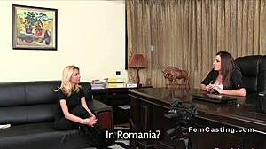 Small Tits Blonde Licks Huge Tits Agent at Office