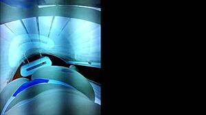 Brazilian Amateur Prepares Ass for Lover in Tanning Booth