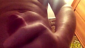 young girl masturbates with big cock alone at home