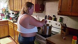 Scarlett, uh, catches step-son... dang, didn't mean to watch so long!