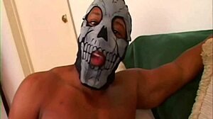 Blindfolded naked girls. Interracial 3 some with huge monster cock blowjob banging.