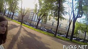 wicked teen begs mature man for sloppy blowjob and assfucking