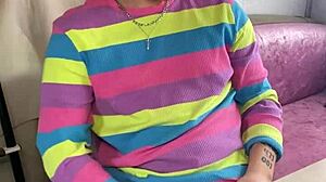 horny college guy talks dirty while jacking off his big cock 😏