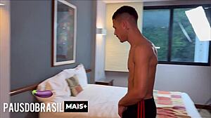 The well-endowed technician shows his skills.