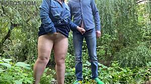 Mature BBW In Pantyhose Milks Dick Outdoors
