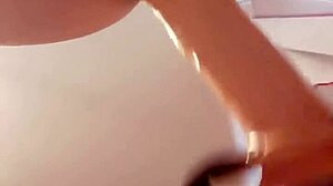 Machine Fucks Men's Asses With Dildo. Anal Action Detailed.