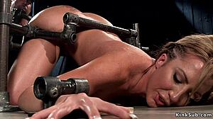 hottie begs master to cum in bondage