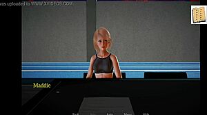 In this cartoon game, I introduce my new family with a blonde teen 18+ and small tits