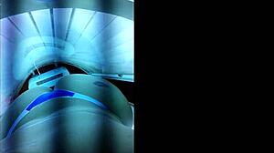 Brazilian Amateur Prepares Ass for Lover in Tanning Booth