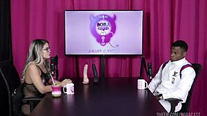 Intriguing swinger ignores partner's sexy actions