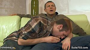 Married Guy Sucks Off Gay Stud at Wedding