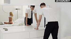 Candee Licious finally fucks her virgin BFF after years of begging in steamy reality scene.