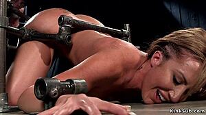 hottie begs master to cum in bondage