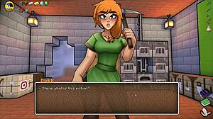 Wow, Hornycraft parody hentai ep 49 has Alex getting double creampie in tight pussy! 😍