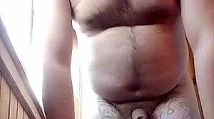 russian man in private moment