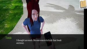 In this cartoon game, I introduce my new family with a blonde teen 18+ and small tits