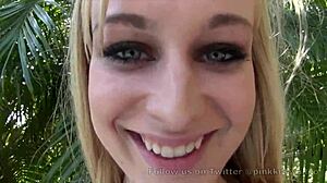 Busty Blonde Teen 18+ Desperately Wants To Fuck Poolside With Natural Tits Exposed