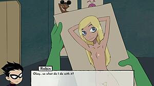 i enjoy blackfire's fun in 18titans hentai part 14