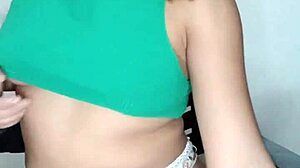 Sexy Latina Comes Home Hot and Does Nude in Front of Webcam