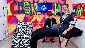 suzy gives her wet ass to diguinha dj for double penetration in sheer outfit