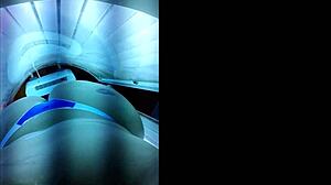 Brazilian Amateur Prepares Ass for Lover in Tanning Booth