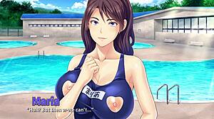 邻居们在泳池里疯狂三人行和妻子们！🏊‍♂️