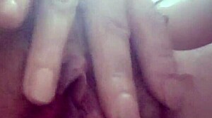 Bottom View Of Babe's Pussy Close-Up