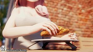 Bunny expands big ass in cartoon