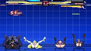 Kuromaru Battles Arcana Heart Intensely