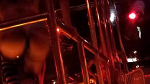 frankie in hot stockings striptease