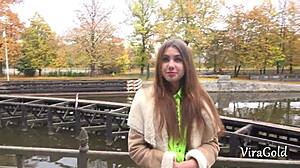 Young 18+ Ukrainian Elle Rose PICKED UP for QUALITY BLOWJOB!