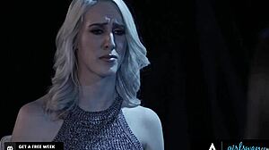 Girlsway Adriana Chechik and Alexis Fawx in Wild Squirting Threesome Face-Off