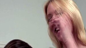 German girls explore first lesbian kiss