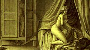 Vintage erotic drawings featuring retro cartoon characters