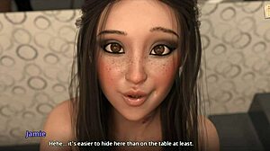 Brunette milf catches John banging Jamie in steamy encounter