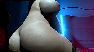 Slutty cougar rides mean cock in club