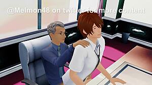 hey, dean's pet femboy gets slammed by school dean! 😜